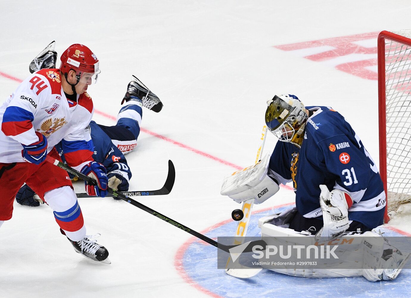 Ice hockey. Channel One Cup. Russia vs. Finland