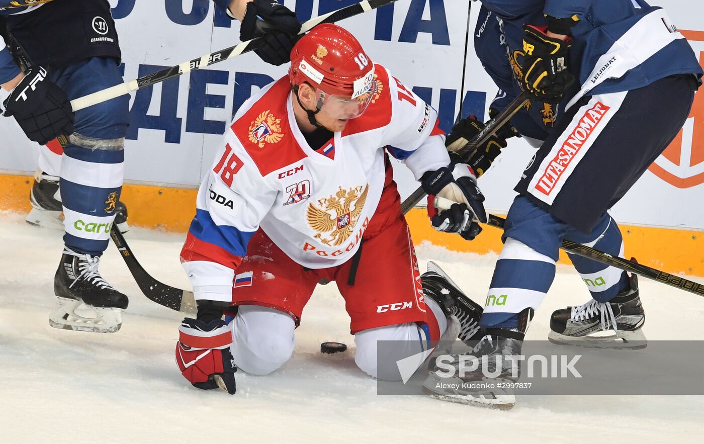 Ice hockey. Channel One Cup. Russia vs. Finland