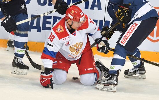 Ice hockey. Channel One Cup. Russia vs. Finland