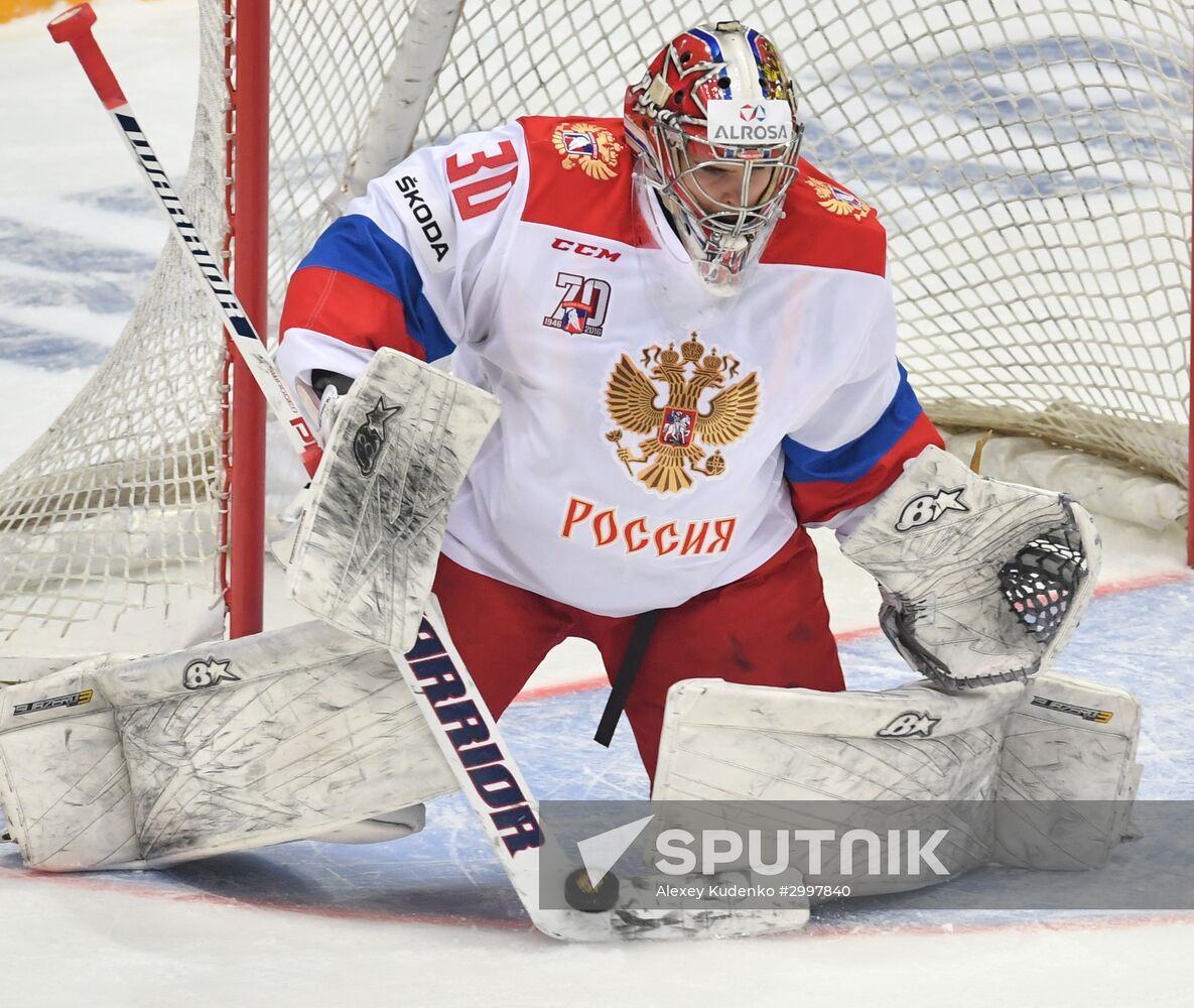 Ice hockey. Channel One Cup. Russia vs. Finland