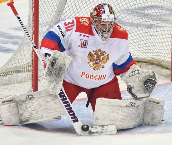 Ice hockey. Channel One Cup. Russia vs. Finland