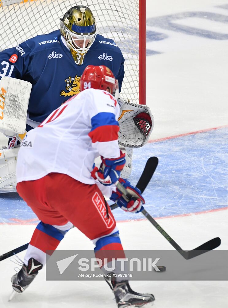 Ice hockey. Channel One Cup. Russia vs. Finland