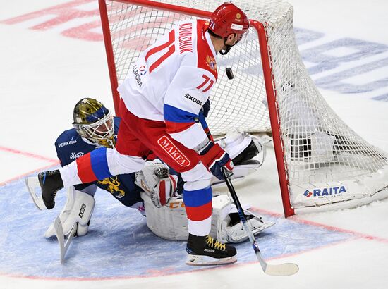 Ice hockey. Channel One Cup. Russia vs. Finland