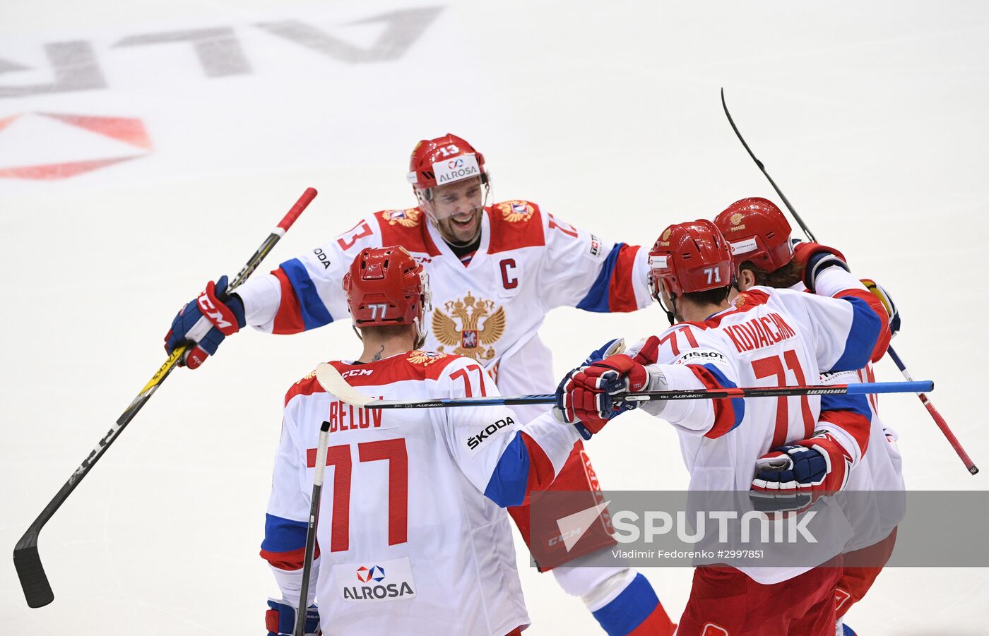 Ice hockey. Channel One Cup. Russia vs. Finland