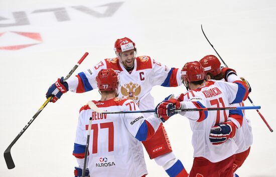 Ice hockey. Channel One Cup. Russia vs. Finland