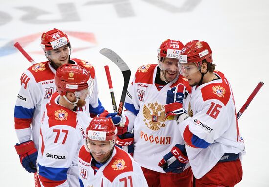 Ice hockey. Channel One Cup. Russia vs. Finland