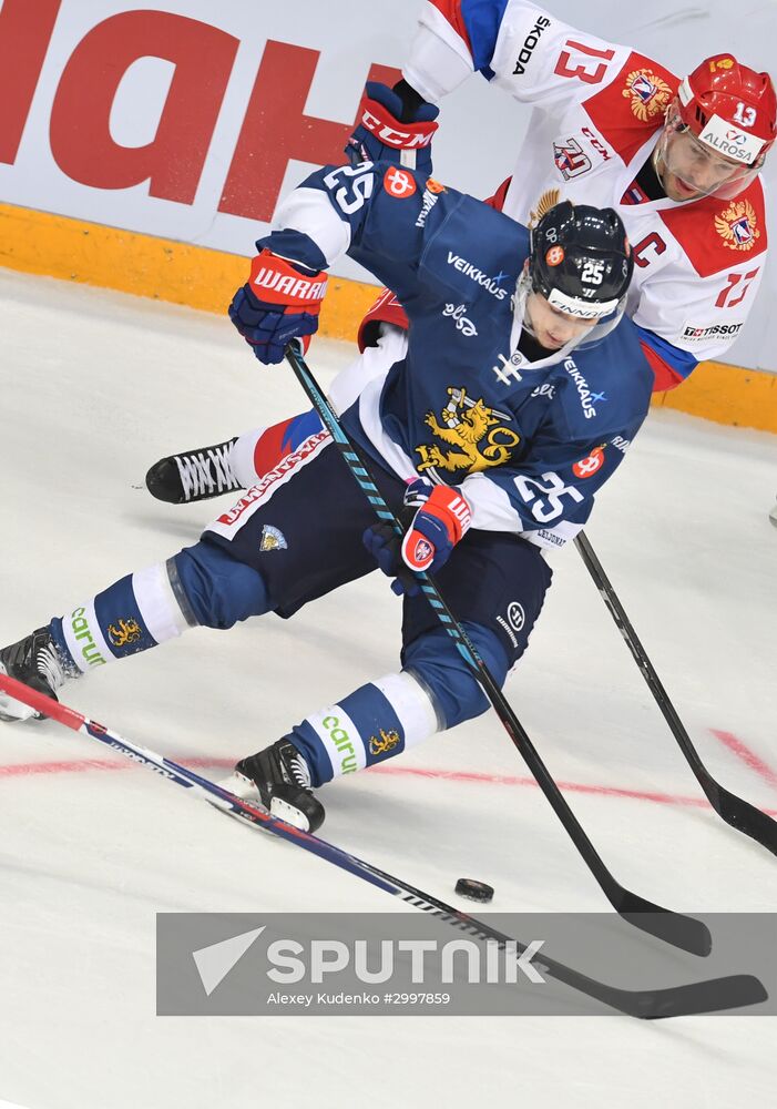 Ice hockey. Channel One Cup. Russia vs. Finland