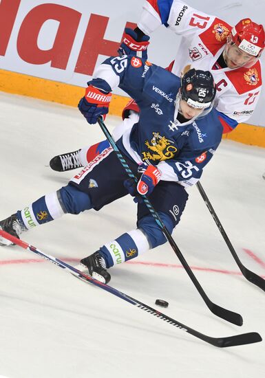 Ice hockey. Channel One Cup. Russia vs. Finland