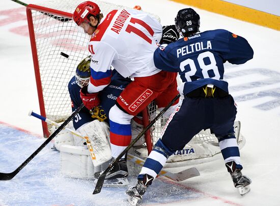 Ice hockey. Channel One Cup. Russia vs. Finland