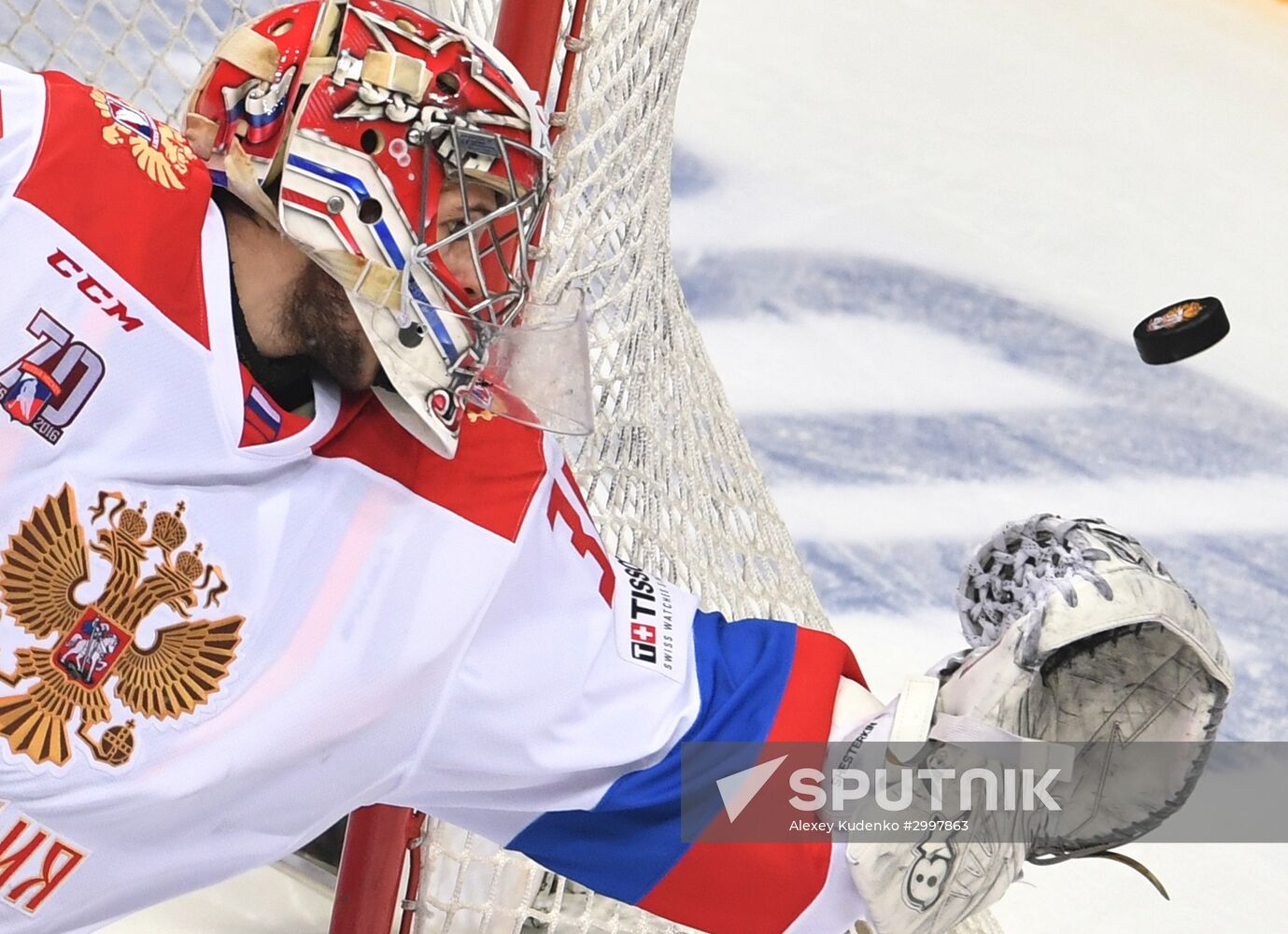Ice hockey. Channel One Cup. Russia vs. Finland