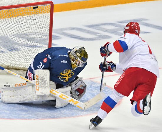 Ice hockey. Channel One Cup. Russia vs. Finland