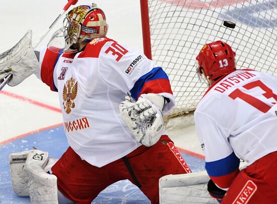 Ice hockey. Channel One Cup. Russia vs. Finland