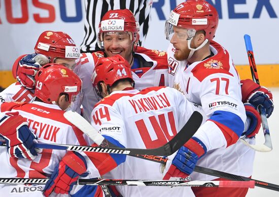 Ice hockey. Channel One Cup. Russia vs. Finland