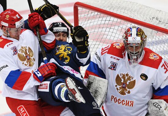 Ice hockey. Channel One Cup. Russia vs. Finland