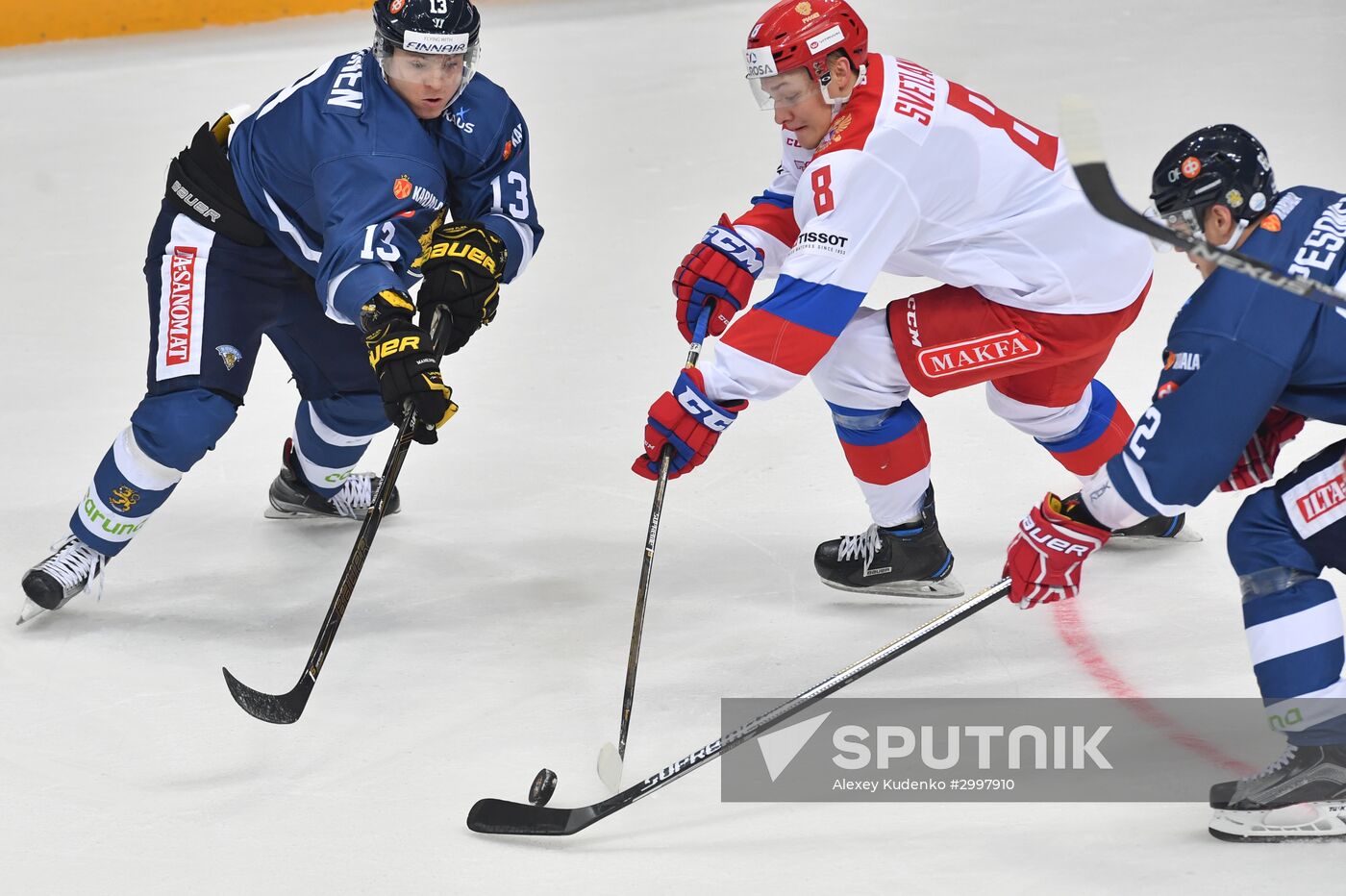 Ice hockey. Channel One Cup. Russia vs. Finland