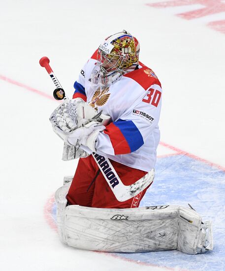 Ice hockey. Channel One Cup. Russia vs. Finland