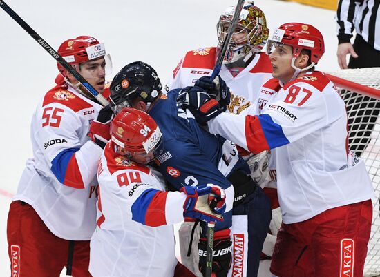 Ice hockey. Channel One Cup. Russia vs. Finland