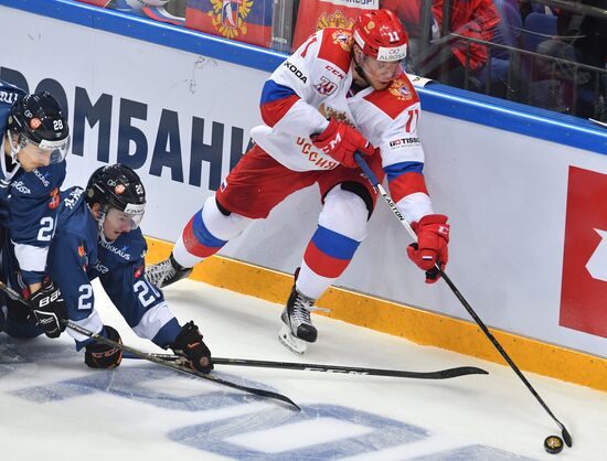 Ice hockey. Channel One Cup. Russia vs. Finland