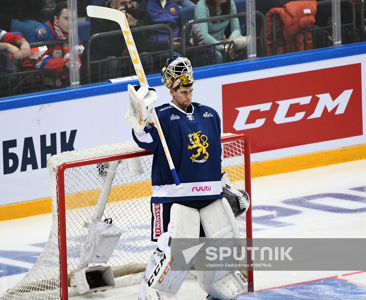 Ice hockey. Channel One Cup. Russia vs. Finland