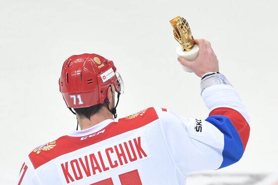 Ice hockey. Channel One Cup. Russia vs. Finland