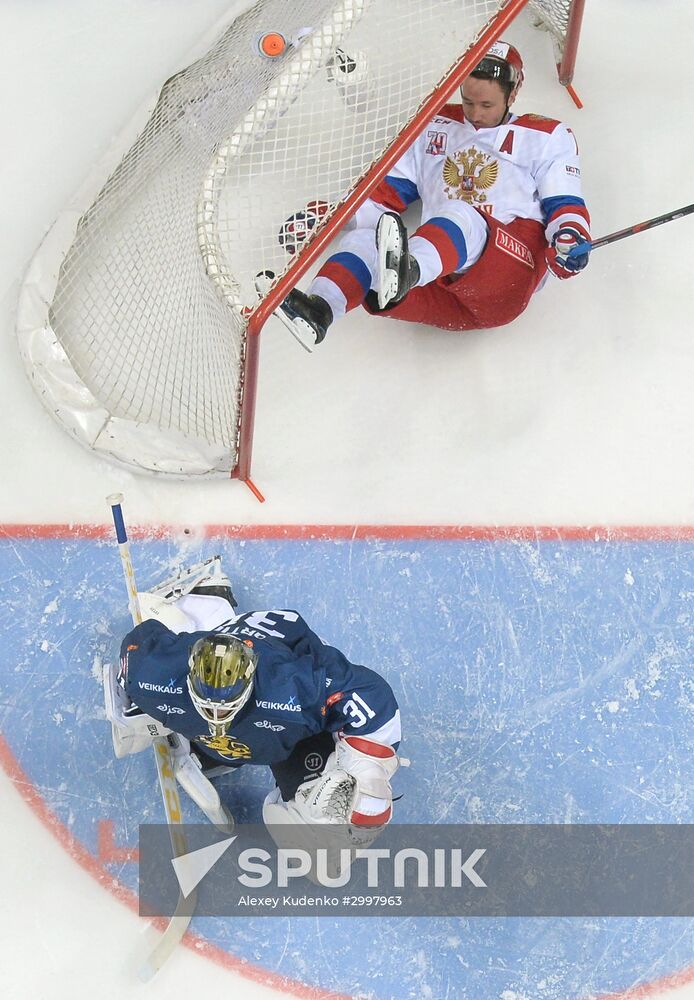 Ice hockey. Channel One Cup. Russia vs. Finland
