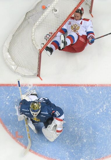 Ice hockey. Channel One Cup. Russia vs. Finland