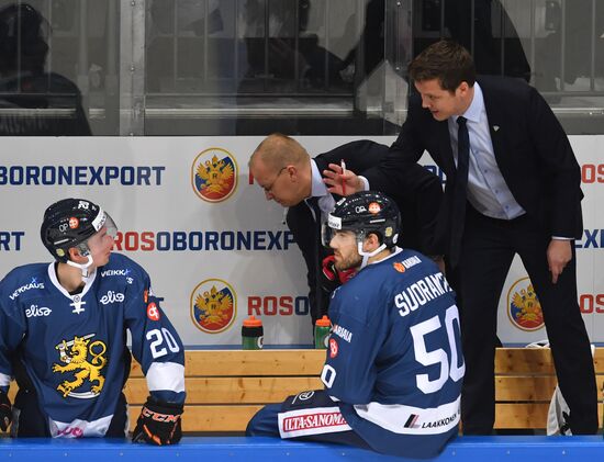 Ice hockey. Channel One Cup. Russia vs. Finland
