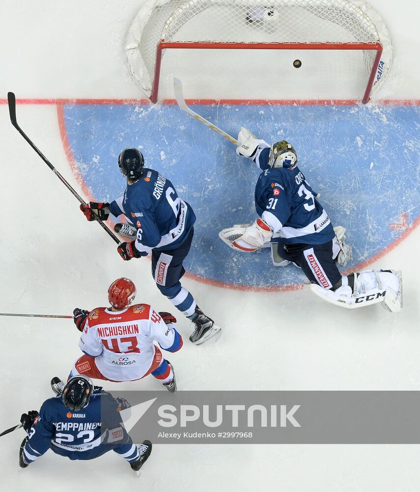 Ice hockey. Channel One Cup. Russia vs. Finland