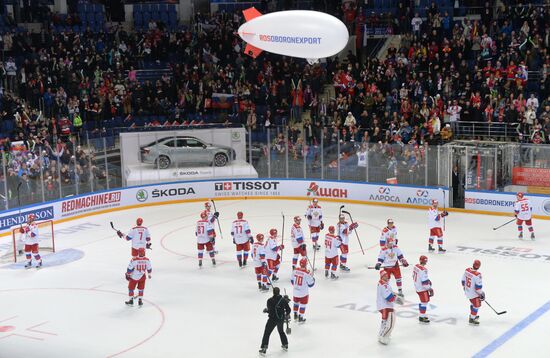 Ice hockey. Channel One Cup. Russia vs. Finland
