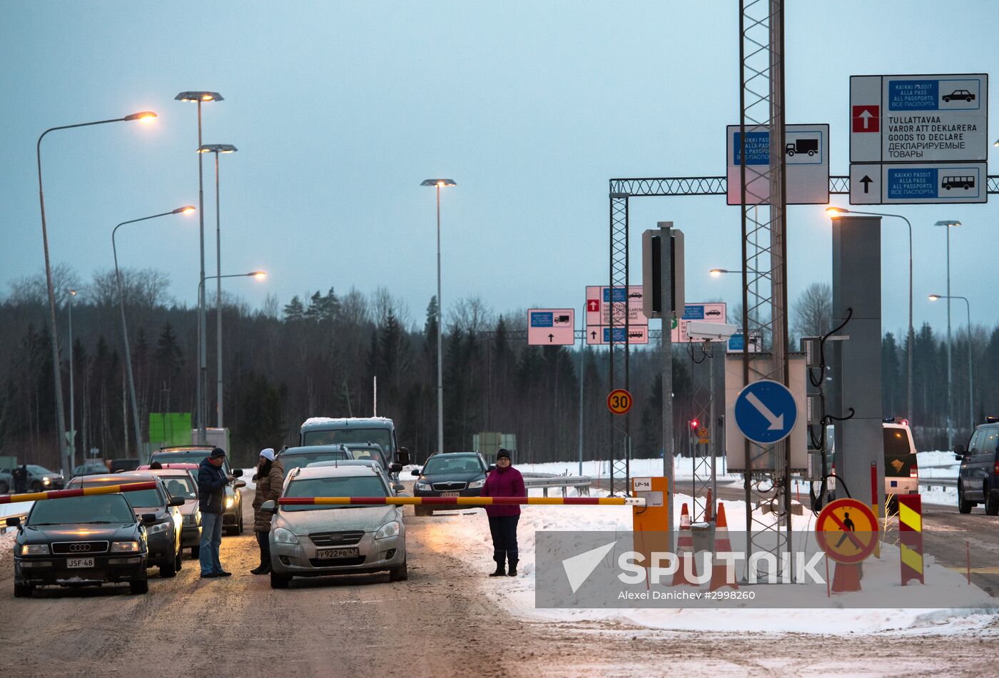 Meeting Russian Father Frost and Finnish Joulupukki in Leningrad Region