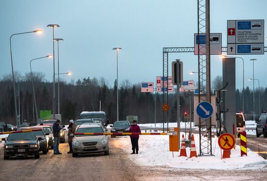 Meeting Russian Father Frost and Finnish Joulupukki in Leningrad Region