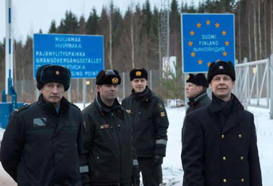 Meeting Russian Father Frost and Finnish Joulupukki in Leningrad Region