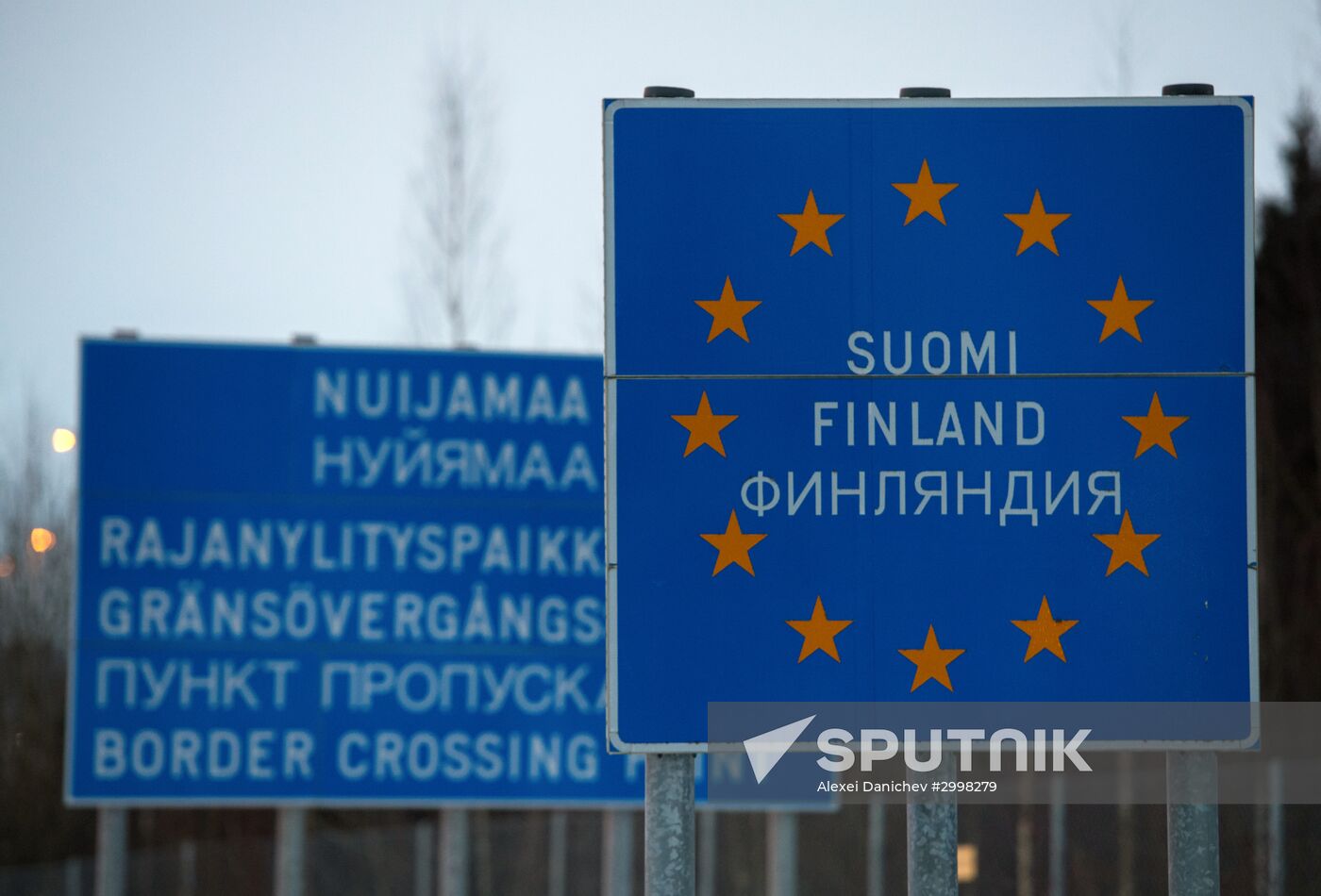 Meeting Russian Father Frost and Finnish Joulupukki in Leningrad Region