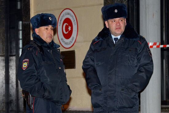 Security toughened at Turkish Embassy in Moscow