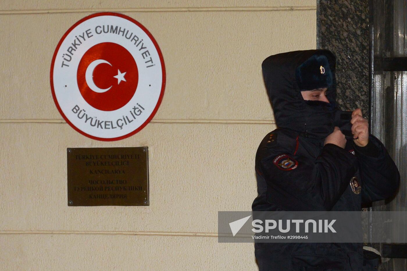 Security toughened at Turkish Embassy in Moscow