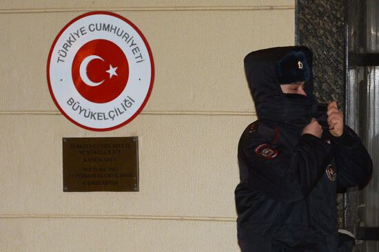 Security toughened at Turkish Embassy in Moscow