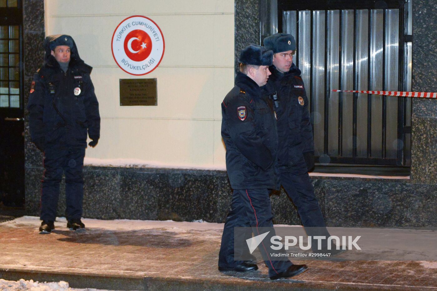 Security toughened at Turkish Embassy in Moscow