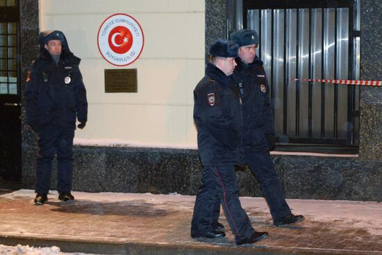 Security toughened at Turkish Embassy in Moscow