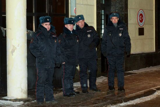 Security toughened at Turkish Embassy in Moscow