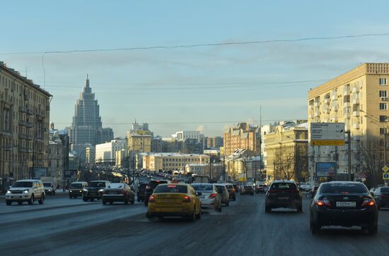 Sadovaya-Sukharevskaya Street in Moscow