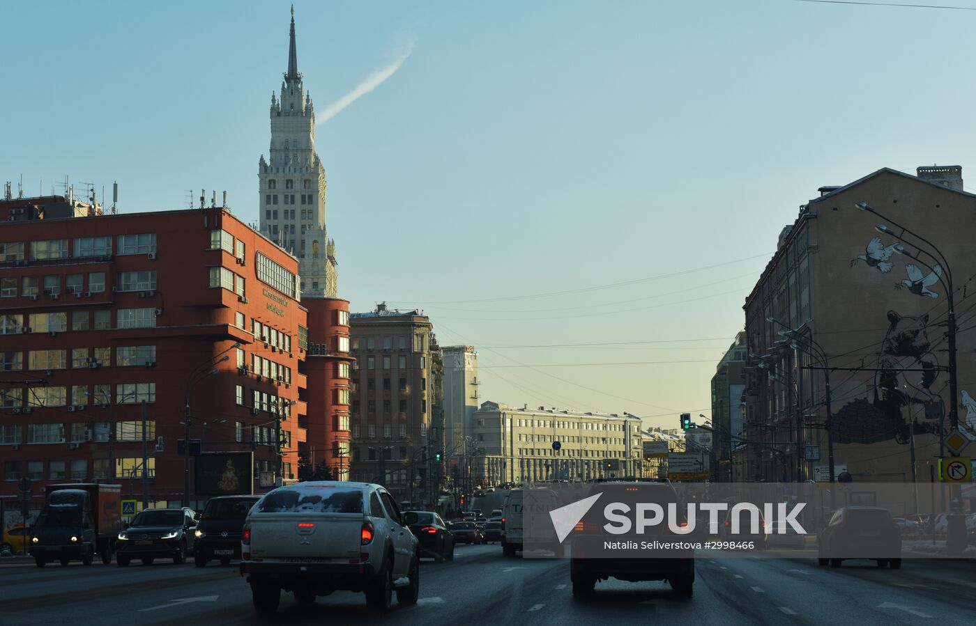 Sadovaya-Spasskaya Street in Moscow