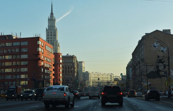 Sadovaya-Spasskaya Street in Moscow