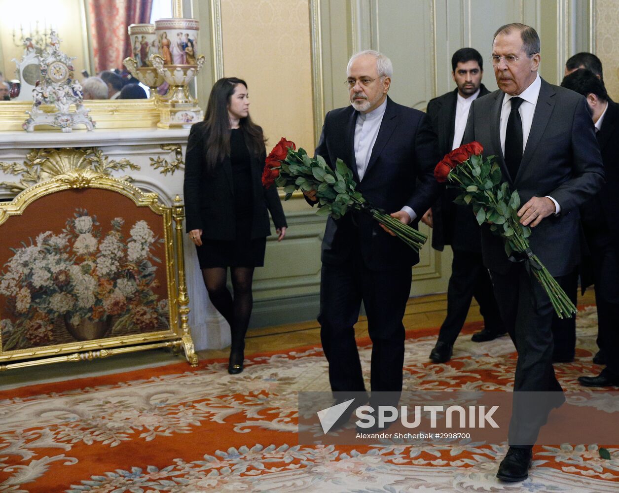 Foreign ministers of Russia, Iran, Turkey lay flowers in memory of Ambassador Andrei Karlov