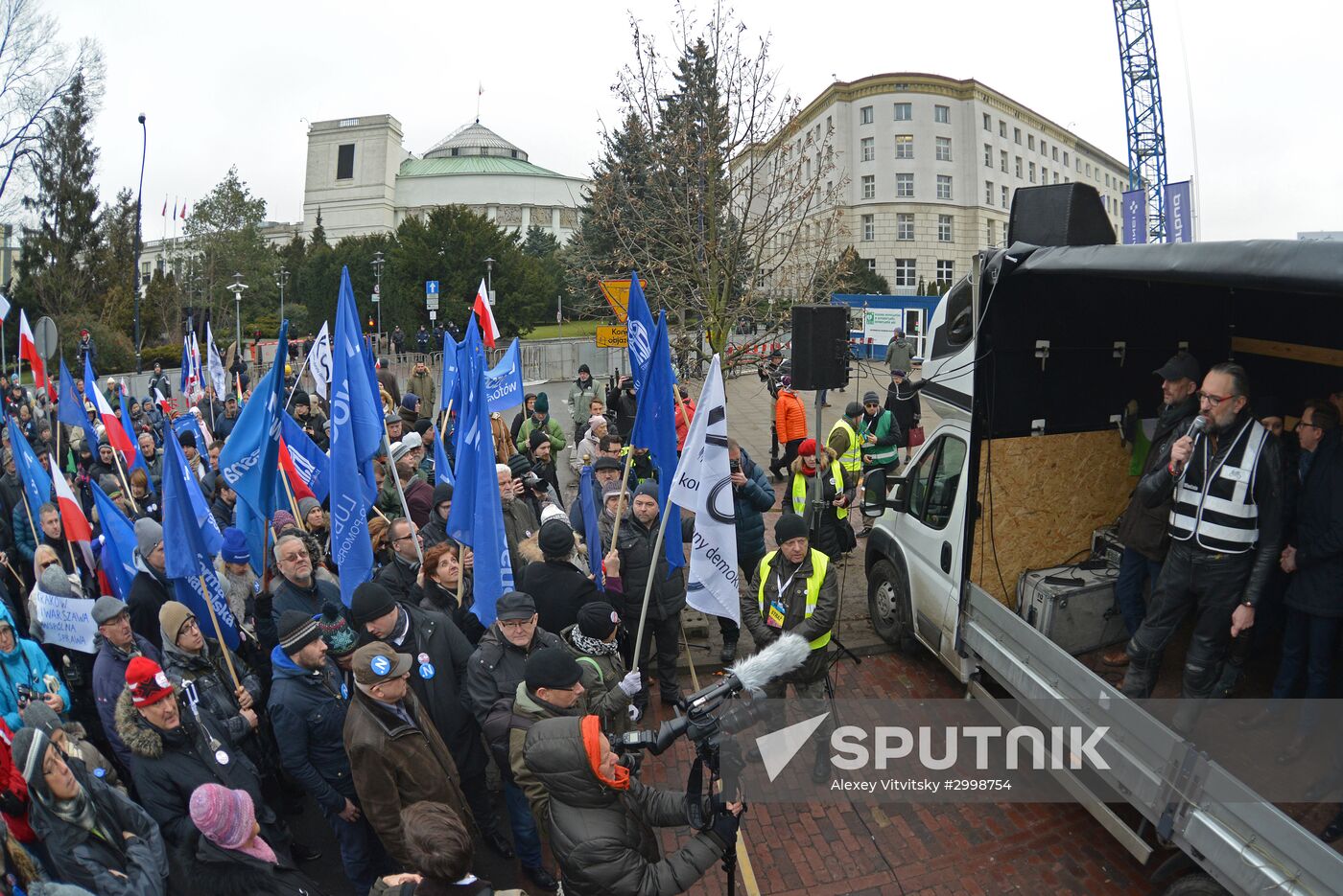 Anti-government rally in Warsaw