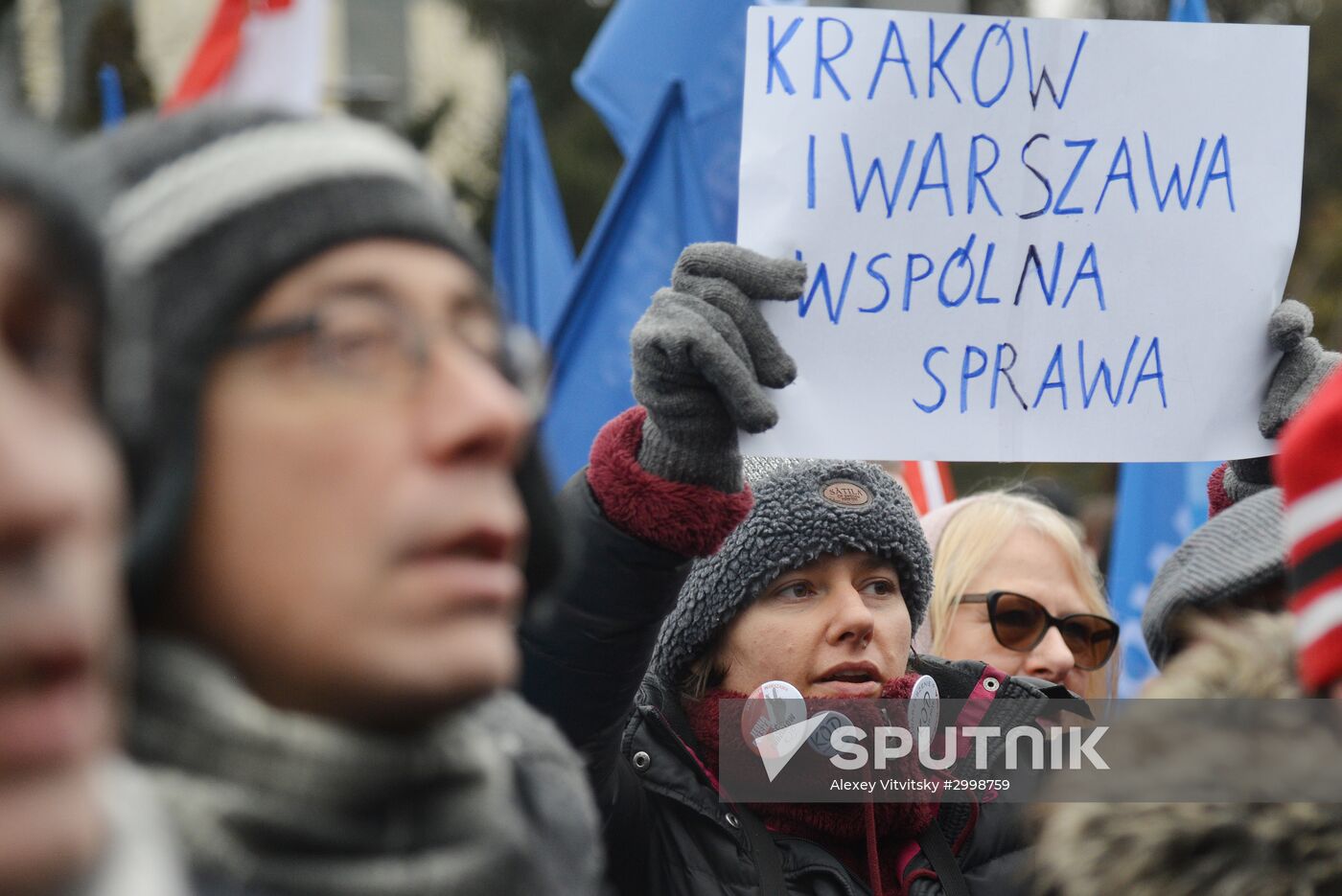 Anti-government rally in Warsaw