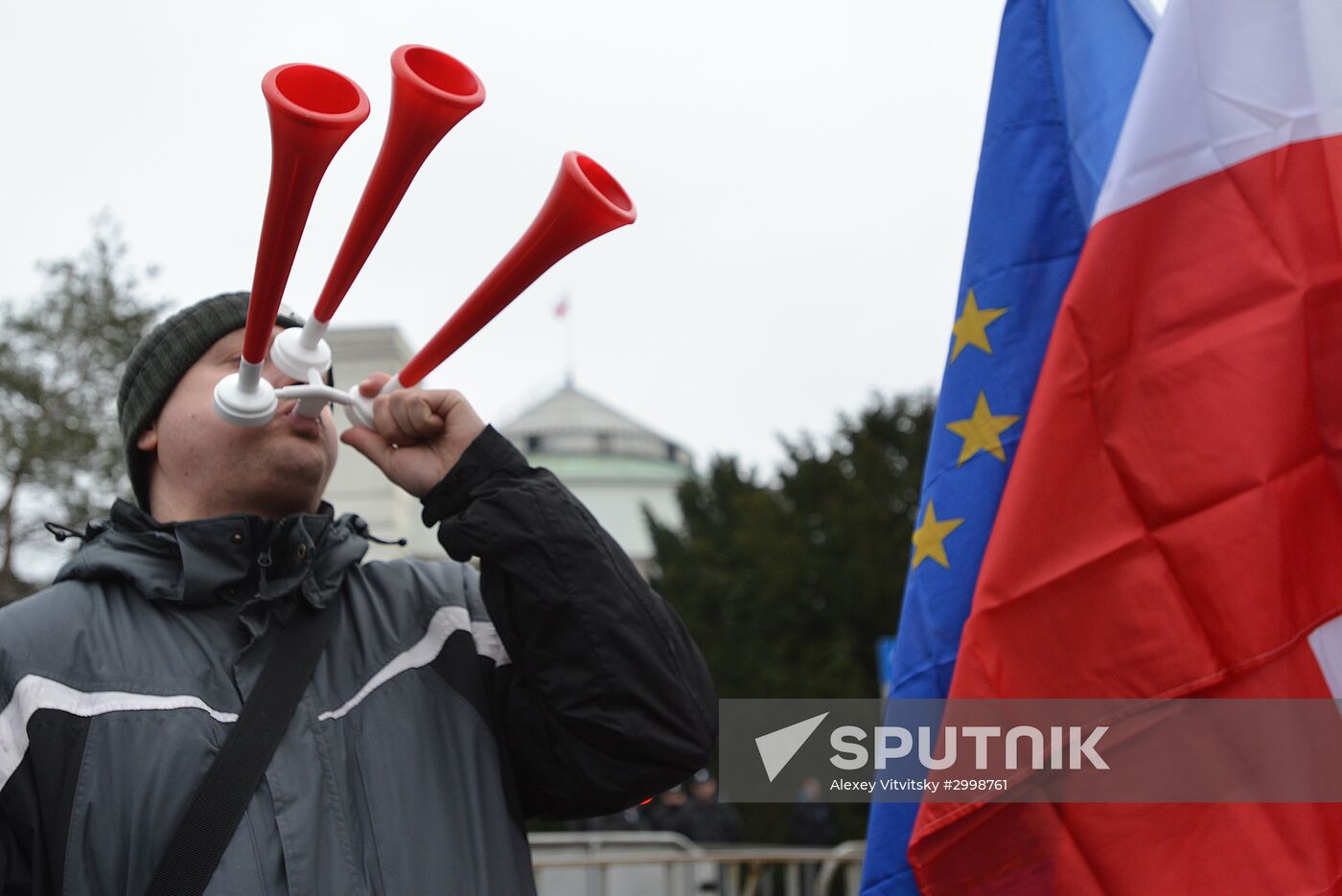 Anti-government rally in Warsaw