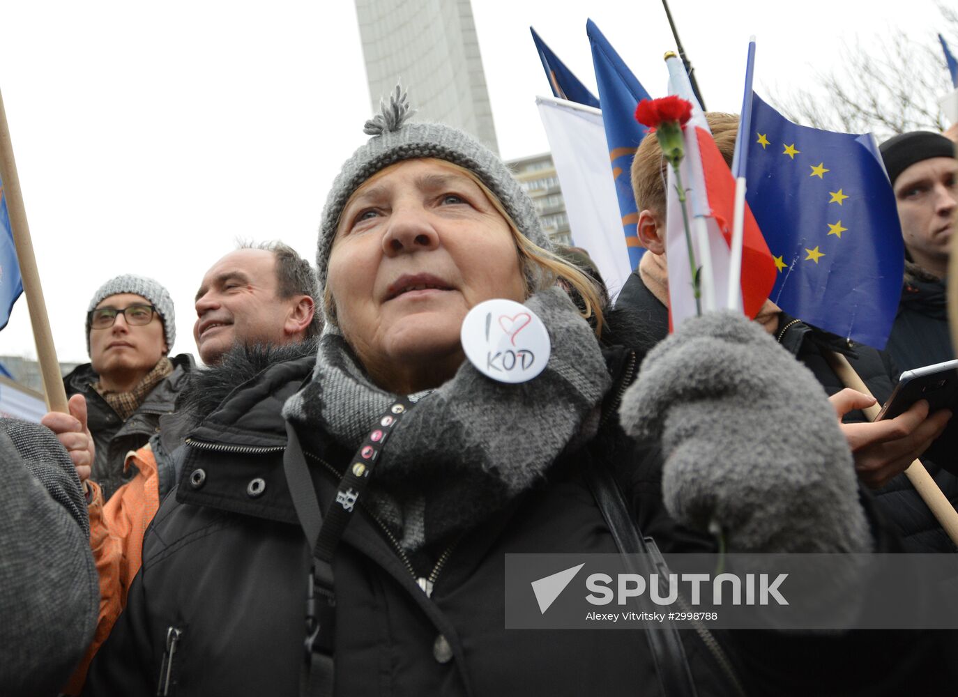 Anti-government rally in Warsaw