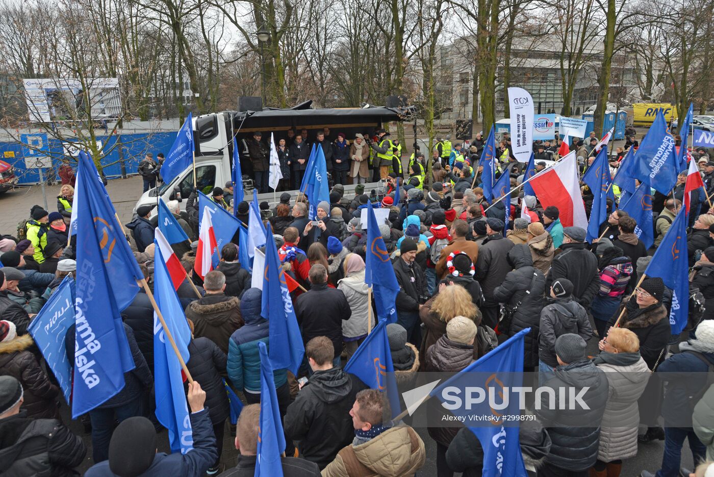 Anti-government rally in Warsaw