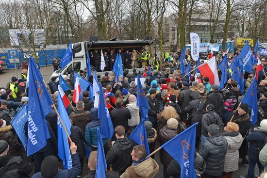 Anti-government rally in Warsaw