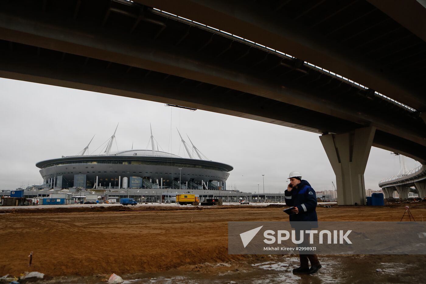 Construction of Zenit-Arena Stadium in St. Petersburg